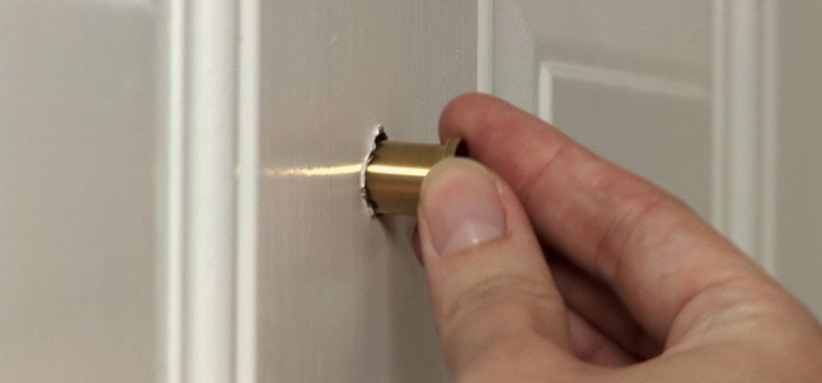 peephole door repair in Poway